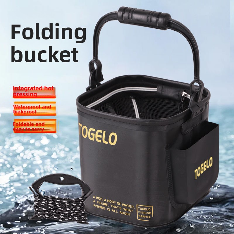 물고기 양동이 새로운 접이식 낚시 양동이 야생 낚시를위 - Fishing Equipment In 리뷰 및 가격