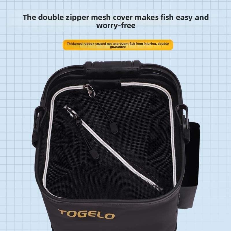 물고기 양동이 새로운 접이식 낚시 양동이 야생 낚시를위 - Fishing Equipment In 리뷰 및 가격