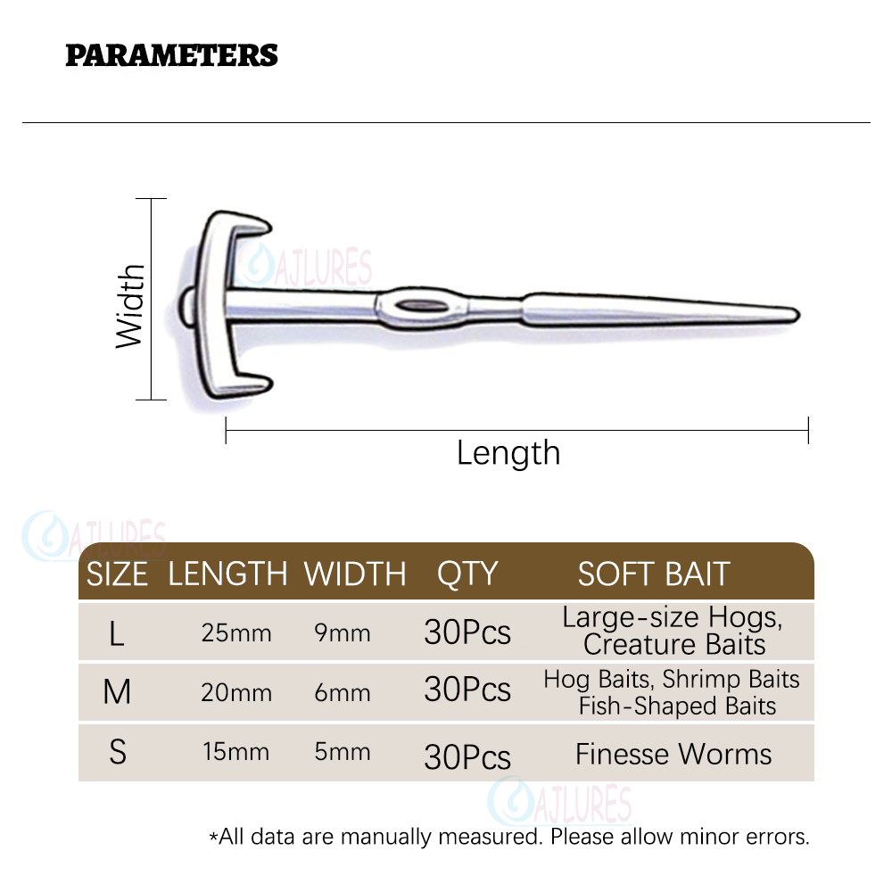 30개 네코 키퍼 소프트 베이트 키퍼 핀 재사용 가능한 - Soft Plastic Lure 리뷰 및 가격