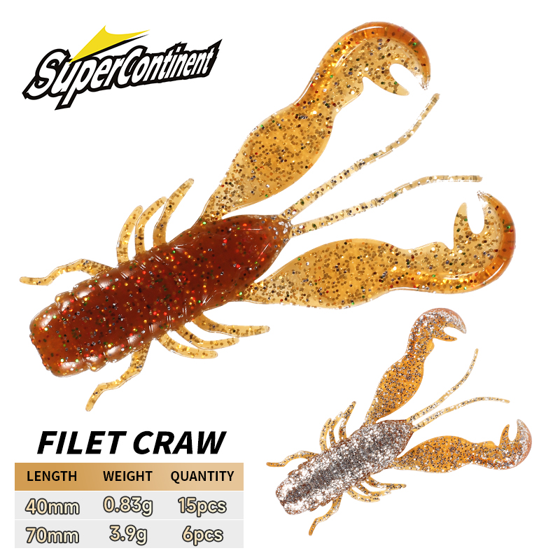 2023 슈퍼 대륙 필렛 크로우 미끼 퍼치 미끼 소프트 - Soft Plastic Lure 리뷰 및 가격